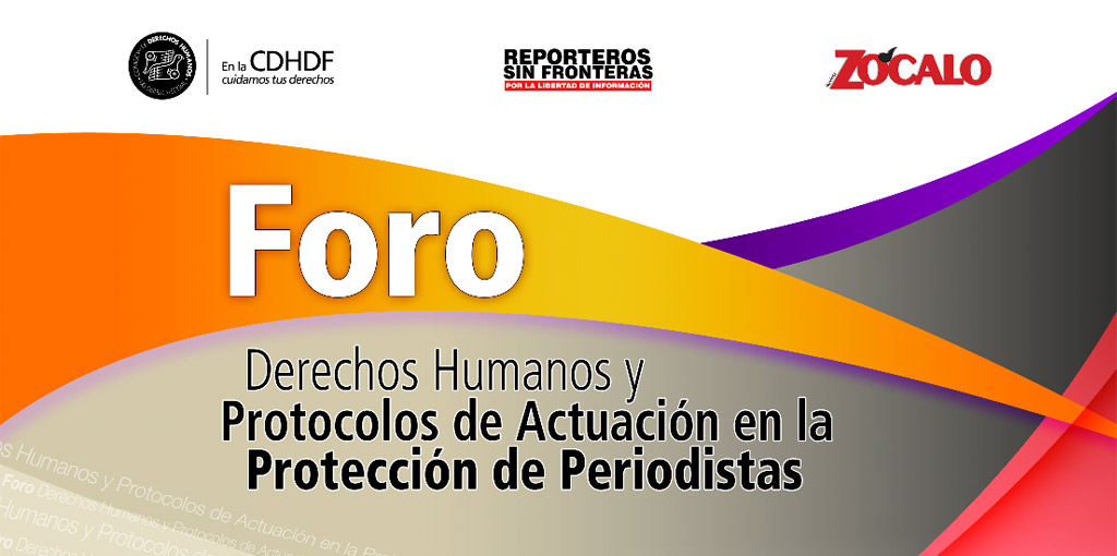 Foro Derechos Humanos y Protocolos de Actuación en La Protección a Periodistas @ CDHDF