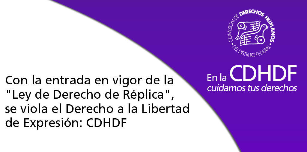 Con la entrada en vigor de la "Ley de Derecho de Réplica", se viola el