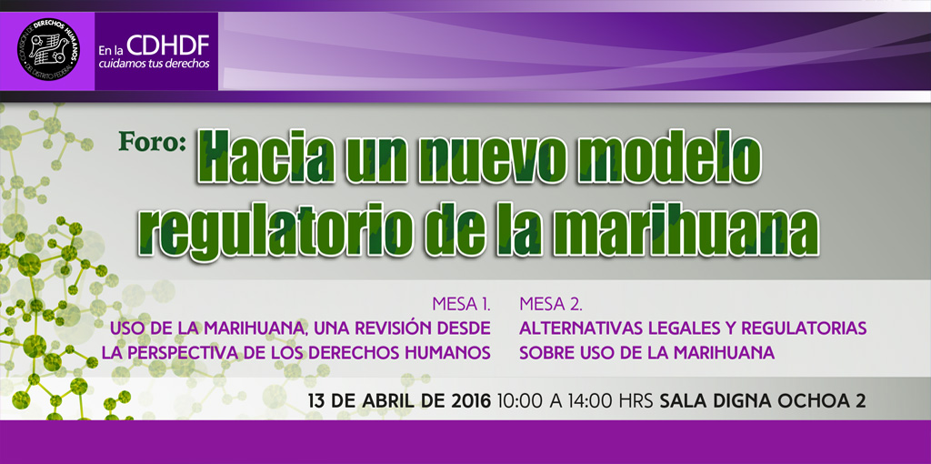 Foro: Hacia un nuevo modelo regulatorio de la marihuana @ Sala Digna Ochoa 2