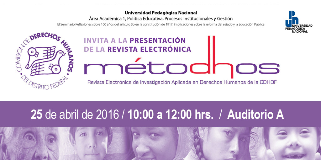 Invitación a la presentación de la Revista electrónica Métodhos @ Universidad Pedagógica Nacional