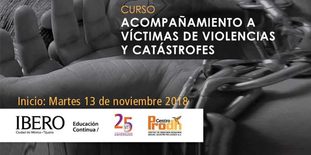 Curso: Acompañamiento a víctimas de violencias y catástrofes @ CDHDF