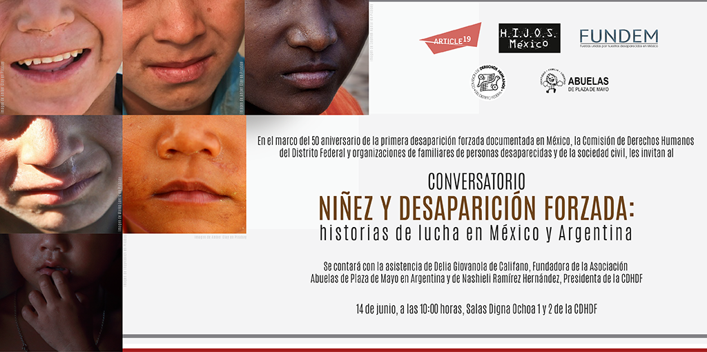 Conversatorio “Niñez y desaparición forzada: Historias de lucha en México y Argentina” @ CDHDF
