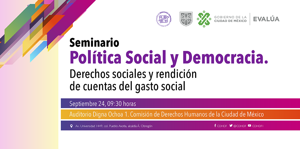 Inauguración del Seminario Política Social y Democracia. Derechos Sociales y Rendición de Cuentas del Gasto Social.