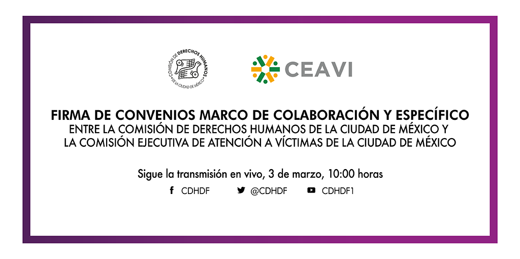 Firma de Convenios Marco de Colaboración y Específico con CEAVI