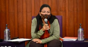 Ombudsperson capitalina, Nashieli Ramírez Hernández, en presentación del proyecto: Dignificando la Memoria