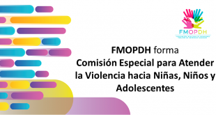 FMOPDH forma Comisión Especial para Atender la Violencia hacia Niñas, Niños y Adolescentes