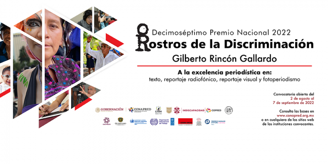 Convocatoria XVII Premio Nacional 2022 Rostros de la Discriminación