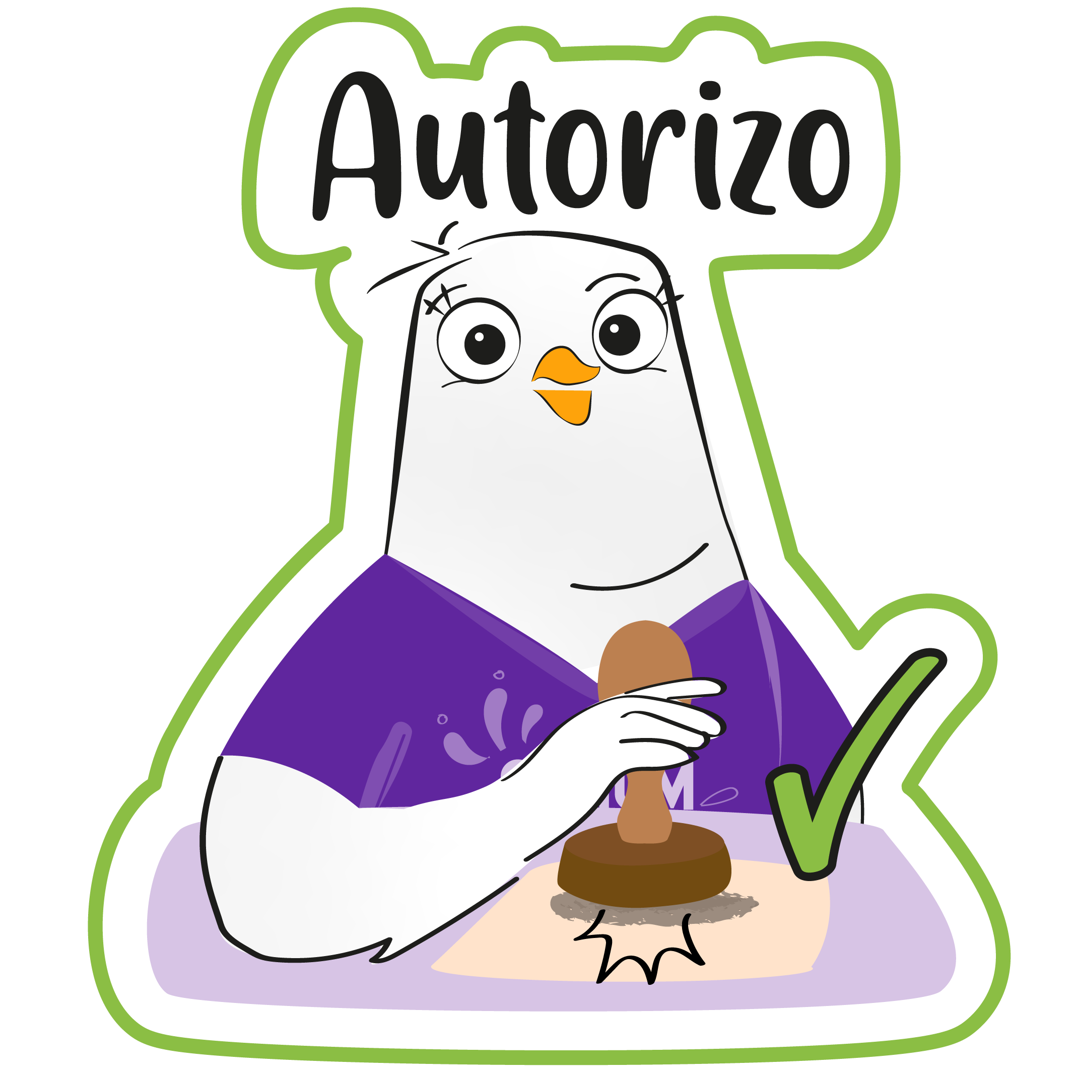 Sticker: Autorizo
