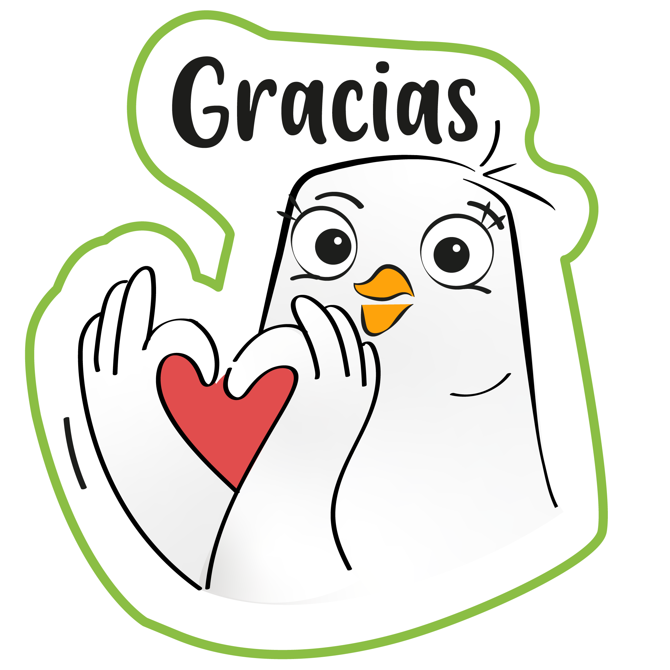 Sticker: Gracias