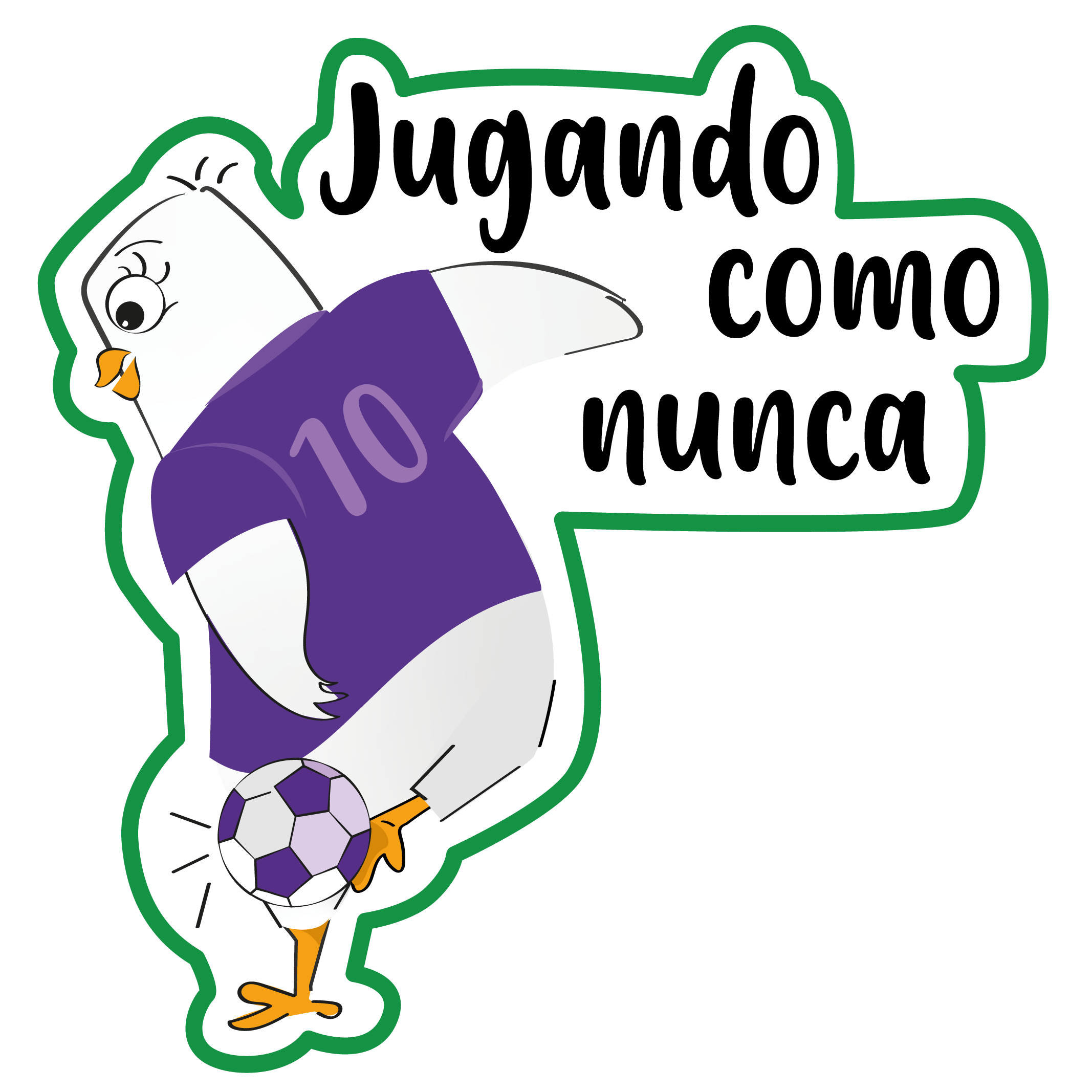 Sticker: Jugando